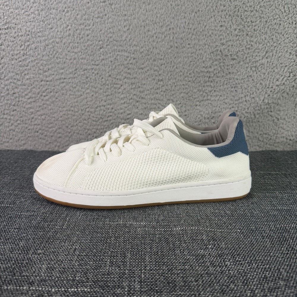 SUAVS The Zilker Sneakers Mens 11 Cream White Blue Digital Knit Low Top Shoes